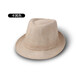 Spring and summer hat men's solid color linen hat casual couple hat sunshade hat jazz hat straw hat sunshade camel linen satin one size 58cm