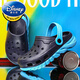 Детские тапочки Disney Летние новые сандалии мужская дырочка милые не скользящие детские сандалии средние и большие детские тапочки 1919 Черные и зеленые 35