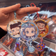 Nezha: Devil Child's Naughty Sea Fan Peripheral Nezha Ao Bing Acrylic Keychain Pendant High-Precision Bag Ornament All six models [1 each]