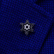 L'ancien Phoenix Gold Store Men's Brooch Costume Brooch Plated Platinum Navigator Polaris Gold Silver Retro Collar Silver Platinum Polaris Brooch + Couvercle de bouffée