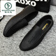 
Woodpecker men's love bean shoes for men to work 2025 spring and summer new soft leather wedding groom leather British casual shoes D838 brown 39