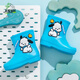 Jährlich altes Boot Xiang Baby Kinder süße Regenschuhe Wasserschuhe Cartoon überschuht wasserdicht und gleitend 1-7 Jahre alte Kinder Regenstiefel Kinderkleber Schuhe Pink Rabbit 15 Größe 22-23