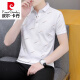 Pierre Cardin Cardin Summer Men's Short à manches à manches Polo T-shirt T-shirt à mi-manche T-shirt Casual Casual T-shirt Black Qy679 M 100-120Jin [Jin est égal à 0,5 kg]