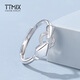 TTMIX live platinum ring for women pt950 platinum zodiac snake ring adjustable 3.7-3.9g