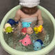 
WCZ baby bathtub can be folded baby sit and lie bath bucket integrated stool 0-6 years old can be sat and stepped on beans thickened. Bright yellow belt sit and stool 0-3 years old