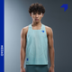 NEDAO lightweight sports wind tunnel vest men's breathable sweat-sweating quick-drying running training marathon top new style mountain brown S