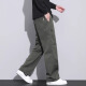 Romon American Model Marke Work Hosen Männer losen gerade Herbst- und Winter Fallschirmjägerhosen 2025 Frühlings- und Herbst New Sports Casual Hosen Männer 9856 Khaki reguläre L-Größe geeignet für 110-130jin [Jin entspricht 0,5 kg]