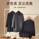 YOUNGOR (YOUNGOR) men's coat men's single-breasted jacket slim-fit business coat wool blend down liner VYSY015110CFY gray S 165/88A
