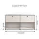 
Customized medieval USM module combination side cabinet stainless steel TV cabinet modern simple ins storage cabinet household use TV cabinet 9227*35*35