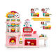 Children's supermarket cashier toys burger vending machine convenience store 3-9 years old 7 girls birthday gifts Convenience store pink + square random 5 styles