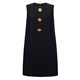 
ROEYSHOUSE ROYSHOUSE slim sleeveless dress for women 2025 summer new fashion round neck straight skirt 12045 black S