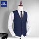 Romon Men's Suit Vest 2025 Business Professional Vest Gest Best Man Wedding Vest Brother Group Clip Clip Grey Vest XL Poids 135-150Jin [Jin est égal à 0,5 kg]