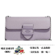 蔻驰（COACH）奢侈品女包新款Morgan20 拼色经典老花单肩包斜挎包链条包腋下包 紫色CJ687-SVM4 长20cm 宽4cm 高11cm 小号