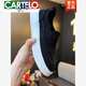 
CARTELO 9892 new technology cloth with ice wire mesh cloth soft sole soft surface casual and comfortable men's shoes fashion trendy style black 39