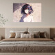 Genshin Impact Ganyu Liuhua 2d Goddess Modern E-Sports Room Internet Internet Poster Decoration y fea pegatina H4839-1 Ancho 15 Long 8 cm (tamaño móvil)