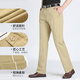 Woodpecker cotton, middle-aged and elderly pure cotton casual pants for men in summer thin middle-aged men in loose straight high waist thin 801 khaki 32