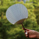 [9755 People Recolect] Fan de ronda Fan Fan Bamboo Summer Cotton Linen Cloth Classical Palm Fan China Handmade Palace Buddhist como Destino [Color aleatorio]