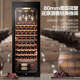 Haier's flagship top model wine cabinet with constant temperature and humidity, vertical refrigeration and preservation freezer, household appliances, living room, office display cabinet, ultra-thin large-capacity professional wine cabinet, 150 liters, low noise and uniform temperature, 52-bottle beech wood wine rack 150L
