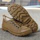 Lingkaqi 3522 Martin zapatos para hombres zapatos de trabajo no resistentes a los zapatos de senderismo bajo zapatos de construcción informales zapatos de construcción casual khaki 38