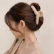 Hesiyu Plush Clip High-end Winter Hair Clip for Girls Back of Head Sand Shark Clip Hair Clip Hair Accessory Plush Dark Brown (11CM)