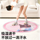 Wankai Jump Seil Stoßdämpfung Matte verdickte Anti-Rutsch-Sound-Isolierung runder Teppich Kinder Tanzmatte Innenfitness Sport Yogamatte Süßes rosa Cartoon Jump Seil Matte 130*130