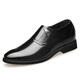 
YRC Yilecon Leather Shoes Men's Black Soft Sole Casual Higher 2024 Autumn New One-Step Business Official Shoes Black-Four Seasons YE-3888 41