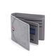 Cnoles wallet men's short multi-function leather wallet card bag multiple card coin wallet birthday gift for boyfriend husband Dream gray