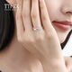 TTMIX spirit snake temperament platinum ring women's pt950 women's fashion zodiac snake live mouth platinum ring 2.5-2.7g