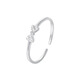 Pina Ling bow ring for women, female niche design, high-end open jewelry gift single ring, tail ring for girlfriend, bow ring