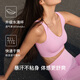 Uras 25 new product V-neck wide shoulder strap sports vest bra shockproof running training yoga fitness underwear for women Black L 80A/80B/80C