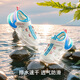 卡特兔童鞋儿童运动鞋2025夏季新品小白鞋防滑耐磨网眼透气跑步鞋 白蓝 27 内长16.5cm 脚长15.6-16.2