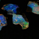 Opal stone raw stone natural l African dry blue opal raw opal crystal color treasure mine xt21