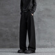 
SWAMP AREA three-book pendant trousers men's spring and summer thin straight-leg pants high-end casual suit pants KS22 black L