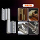 Kezhitu Custom Folding Door Hydraulische Edelstahl-Stahlscharnierzubehör Schwerlösende Lagerhülsenpapiertür Scharnier europäische Standard-Bridge-Aluminiumtüren und Fenster Sternenhimmel Gold C Slot 1591 (Bitte beachten Sie die linke und rechte Anweisungen