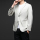 MAGIOPY luxury high-end brand men's fashion casual suit men's spring and autumn new Korean version slim fit versatile suit khaki M 170 115-130Jin Jin equals 0.5 kg