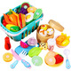 Juke Children's Choice LE LE ha visto a Jiajia Kitchen Toys Simuled Cut Fruits and Pizza Vegetables para niños y niñas. La educación temprana puede cortar frutas y verduras al azar + pizza