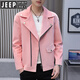 
JEEP SPIRIT spring and autumn short windbreaker men's British small suit jacket casual jacket Korean style trendy slim and handsome suit Golden mink khaki plus cotton thick XL