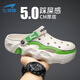 Qibohui Cave Schuhe Jungen und Teenager 2025 Sommer neuer Stil im Freien Anti-Rutsch-Slipper Slipper Sports Beach Schuhe grau 41