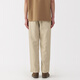 
MUJI men's twill straight pants men's long pants casual pants spring men's clothing AE0Z3C5S Beige L (175/88A)