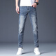Gozan Luxus High-End Jeans-Print-Spring und Sommer neuer Stil Slim Feet Casual Vielseitige Hose Herrenmarke Tianhu Blue 6630 28 (2 Fuß 1)