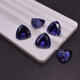 Tanzanite sapphire bare stone mulberry sapphire tanzanite triangle mulberry stone ring surface sapphire blue blue ring 12X12MM