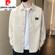 Pierre Cardin Corduroy Veste Shirt pour hommes Spring and Automne Nouvelle veste tendance Casual Work Top Loose Verbe