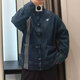 
Adidas Clover Jacket Men's and Women's 2025 Summer New Chinese Style Paired Denim Sports Loose Jacket JY8275 JZ9928/Denim Blue/Paired L