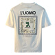 Guangan Aepe Herren-T-Shirt Sommer dünne vielseitige amerikanische losen Trend kurzärmelige T-Shirt Casual Rund Hals atmungsaktivem Pullover Top White ZJ-y1098 L für Gewicht 112-128jin [Jin entspricht 0,5 kg]