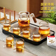 TEAHUE complete tea set glass teapot set with tea tray high-end tea and water separation office tea drinking household Kung Fu tea set