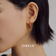 CIRCLE new products launched CIRCLE Jewelry Zhuque Series 18K Gold South Red Agate Earrings Women's Red Gemstone Earrings 18K Gold, South Red Agate