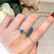 HEEKAIYI ring women's sapphire ring luxury jewelry Chinese Valentine's Day birthday gift for wife or girlfriend Sri Lanka sapphire ring