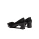 
Red Dragonfly Leap Moon Shoes High Heels 25 Spring Thick Heels Women's Shoes Pointed toe Workplace Small Leather Shoes Single Shoes WLB15124 Black 40