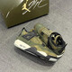 
NIKE Nike AirJordan4AJ4 Green Men's and Women's Retro Mid-top Basketball Shoes FB9927-200 Official Flagship FB9928-200 Green GS 36