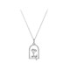 Rose flower necklace for women summer sterling silver light luxury niche design simple clavicle chain 2025 new versatile ins silver